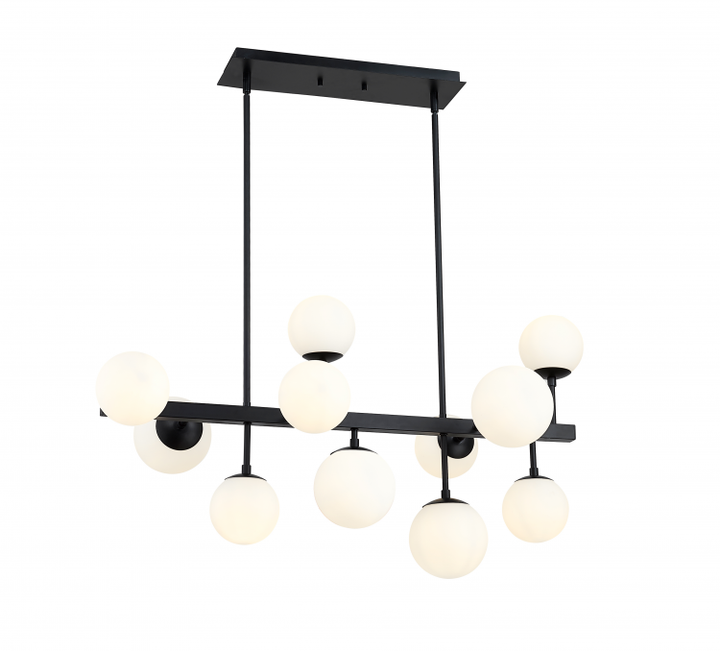 Midnetic 11 Light Linear Chandelier