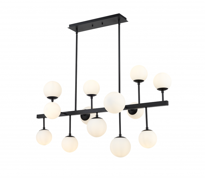 Midnetic 13 Light Linear Chandelier