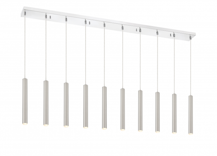 Forest 10 Light 12 Inch Led Linear Chandelier