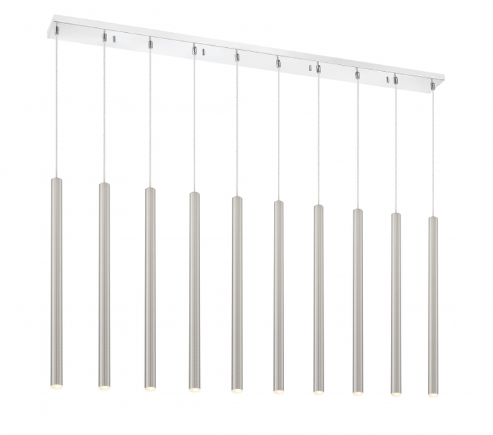 Forest 10 Light 24 Inch Led Linear Chandelier